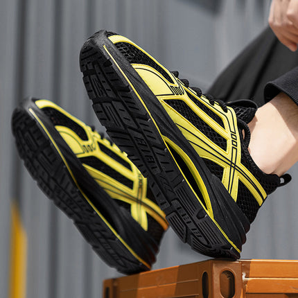Men's Spring and Summer Low-Cut Trendy Versatile Mesh Sneakers Outdoor Casual Comfortable Breathable Slip-On Shoes