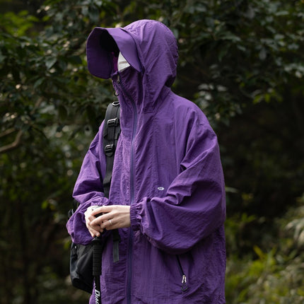 Sun Protection Clothing Men's Ice Silk Summer Thin Mountain Style Outdoor Functional Hooded Jacket Trendy Brand Loose Sun Protection Clothing