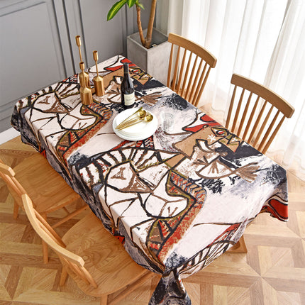 Hemp Cotton Digital Printing Fabric Printing Cotton and Linen Clothing Fabric Vintage Handmade DIY Tablecloth Patchwork Southeast Asia