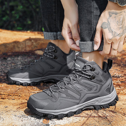 Foreign Trade Multi-Color 2025 New Casual High-Top Outdoor Shoes Hiking Shoes Men and Women Same Style Hiking Shoes Couples Casual Shoes