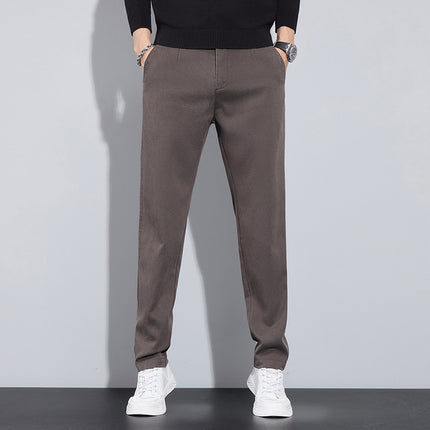 Cross-Border Trade Spring and Autumn New Lyocell Men's Versatile Light Business Casual Pants, Simple and Versatile
