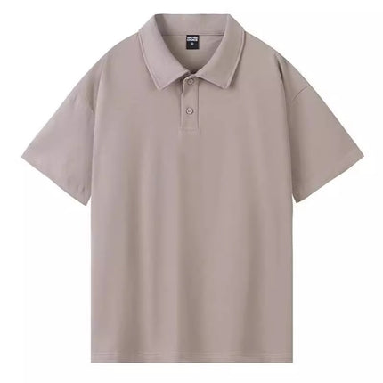 260 grams of heavy 32 double yarn cotton fashion lapel short sleeve POLO shirt men's and women's street trend can be customized