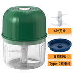 Electric garlic press [pp green six leaves]