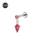 1.2*8mm tooth m0.9 / Op45+red zirconium