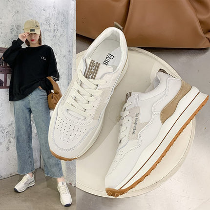 Sports Shoes for Women 2024 Spring New Ins Student Running Shoes Korean Style Casual Thick Sole Comfortable Forrest Gump Shoes for Women