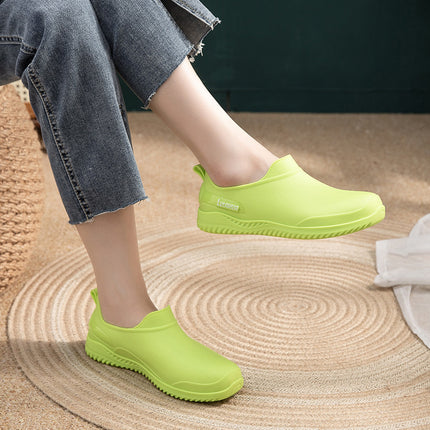 Rain Boots for Women 2025 Low-Cut Fashionable Outer Wear Non-Slip High-Looking Cute Korean Style Rubber Shoes Waterproof Rain Boots Water Shoes
