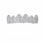 Silver upper teeth