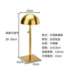 Brushed titanium hemispherical hat rack (15cm)