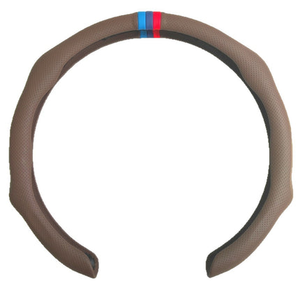 Steering wheel cover new four seasons universal steering wheel handle cover perforated breathable non-slip 5D cassette steering wheel handle cover