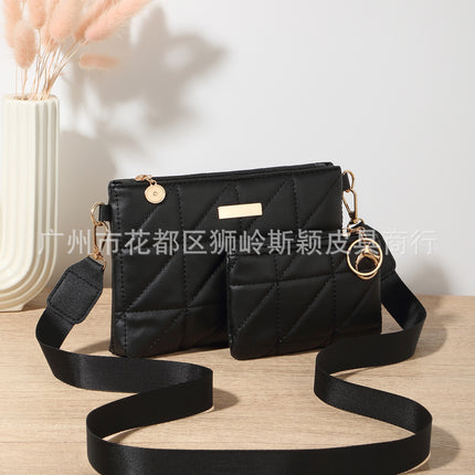 New Trendy Bags New Two-Piece Women's Bag Versatile Crossbody Bag Multi-Functional Embroidered Shoulder Bag with Small Wallet