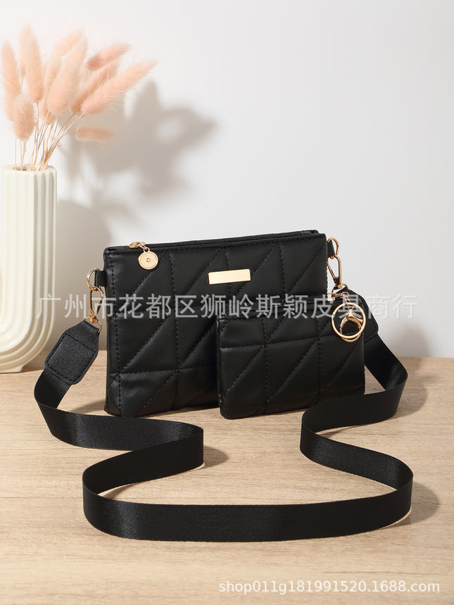 New Trendy Bags New Two-Piece Women's Bag Versatile Crossbody Bag Multi-Functional Embroidered Shoulder Bag with Small Wallet