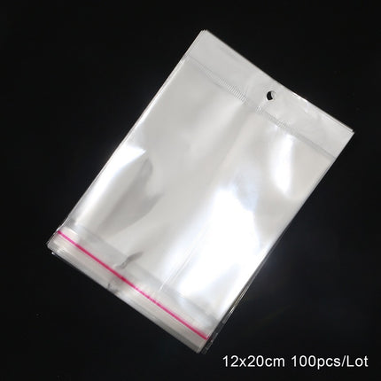 Wholesale Opp Bags Self-Adhesive Bags DIY Handmade Small Jewelry Packaging Bags Transparent Self-Sealing Plastic Bags