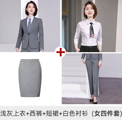 Suit Men's and Women's suit Workplace Dress Business Suit Elastic Slim Fall/Winter Two-button Jacket 4S Sales