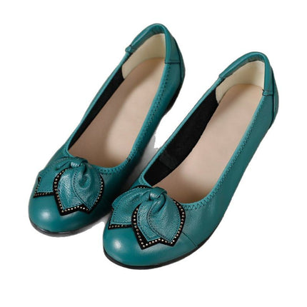[clearance treatment] summer new ladies leather shoes soft leather soft bottom wear-resistant breathable shoes waterproof deodorant home shoes