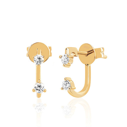 European and American Ins Fashion Personality Earrings Double Ear Holes Tassel Zircon Earrings Earrings Earrings Elegant Earrings Batch