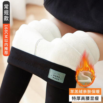 Women's Winter Fleece-Lined Thick Leggings 2025 New Warm Pants for Outdoor Wear, Northeast Fleece Pants, Spring and Autumn Wool Pants