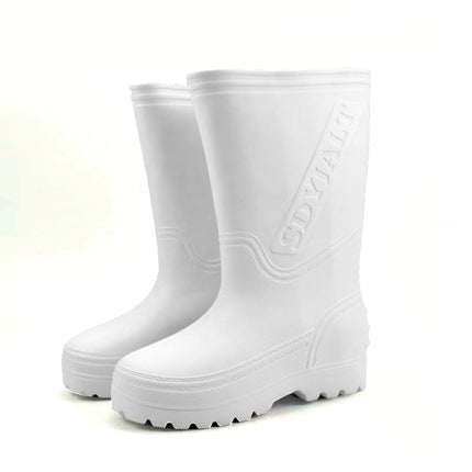 Rain Boots, Fishing Overshoes, Waterproof, Non-Slip, Wear-Resistant, Kitchen Aquatic Food Hygiene Water Shoes, Labor Protection Construction Site Rubber Shoes, Rain Boots