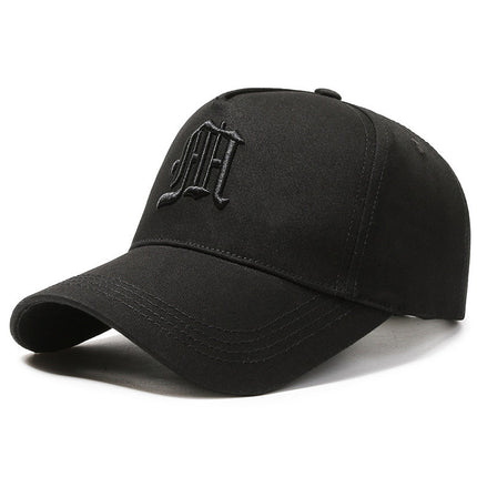 Men's Hat with Widened Brim and Enlarged Hood 58-63 Large Head Circumference Tiger Head Embroidered Baseball Cap Sports Sun Protection Hat