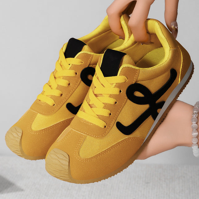 Women's German Training Shoes 2026 New Summer Thick-Soled Sneakers Cross-Border Shipping Breathable Mesh Soft-Soled Women's Sports Shoes