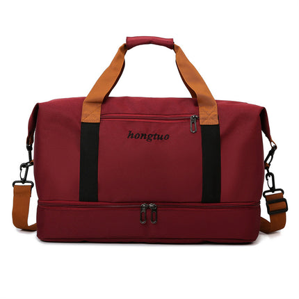 Cross-Border Large-Capacity Travel Bag New Dry and Wet Separation Business Trip Storage Short-Distance Lightweight Fitness Bag Travel Luggage Bag