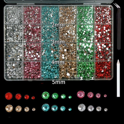 24 grid cartoon nail accessories mix cute cookies donuts candy nail accessories diy handmade material box