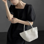 White without small bag (not purely hand-woven) / 17*14*15
