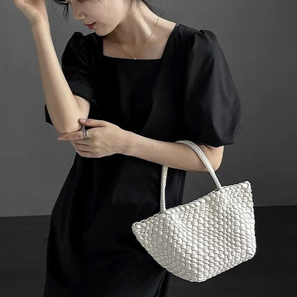 Vegetable Basket Bag Women's 2025 New High-end Sense All-match Dice Exquisite Small Bag Portable Bucket Bag