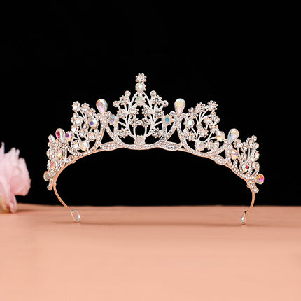 Bridal Crown Headwear 2024 Eighteen Years Old Adult Ceremony Princess Best Friend Gift Birthday Internet Celebrating Rhinestone Cake Crown