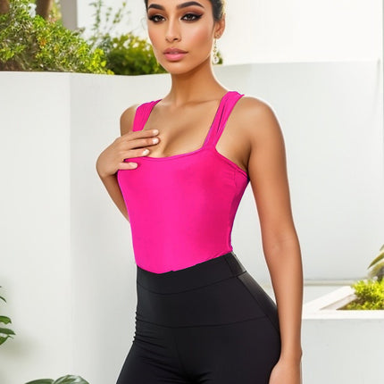 European and American Style 2025 Spring Cross-Border New Women's Clothing Sexy Slim Bottoming Elastic Vest Sleeveless One-Piece Top