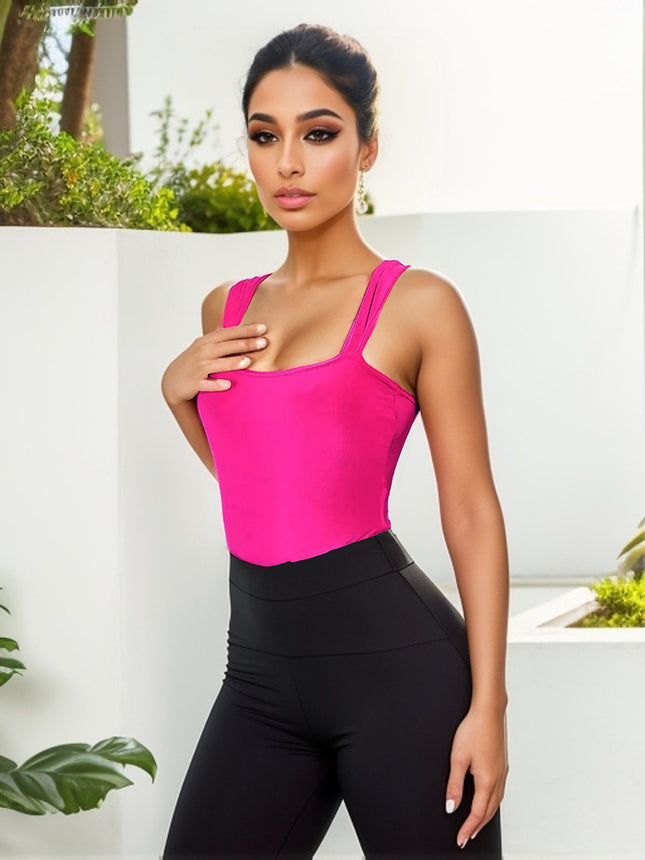 European and American Style 2025 Spring Cross-Border New Women's Clothing Sexy Slim Bottoming Elastic Vest Sleeveless One-Piece Top