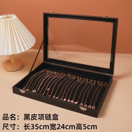 Dustproof Large Capacity Necklace Storage Box Snake Bone Chain Jewelry Box Bracelet Bracelet Jewelry Jewelry Display Box Necklace Box