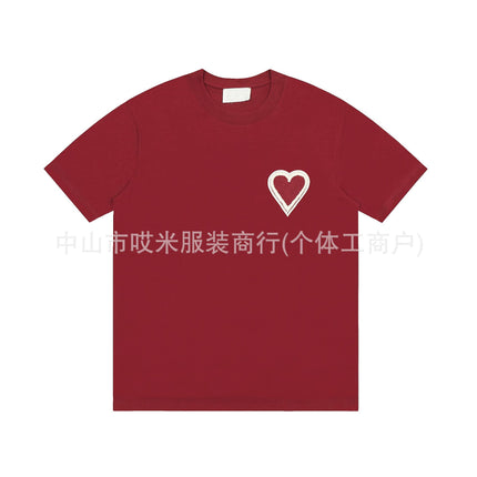 2024 European and American Trendy Brand Spring and Summer New Three-Dimensional Big Red Logo Unisex Wholesale Dropshipping