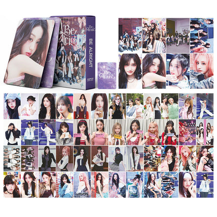Korean Star 55 Boxed Small Cards Stray (g) I-Dle Ive Ateez Collection Lomo Cards Cross-Border