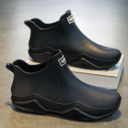 Short-Tube Rain Boots for Men, Non-Slip and Wear-Resistant, Suitable for Fishing and Water Activities, 2026 Men's Waterproof Kitchen Rain Boots, Beach Shoes