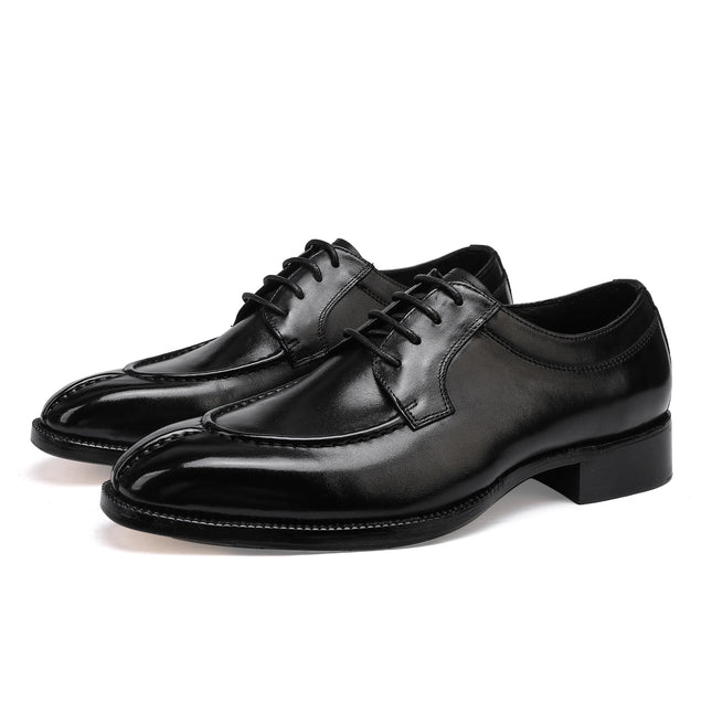 New Style Formal Shoes, Horsehide Business Formal Leather Shoes, Goodyear Genuine Leather Sole, British Style Leather Shoes, Wedding Shoes