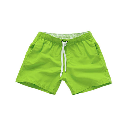 Cross-border Men's Beach Pants Plain Three-point Loose Swimming Shorts Fitness Sports Shorts Cross-border Foreign Trade Leisure Shorts