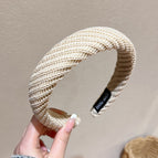 White#Knitted headband
