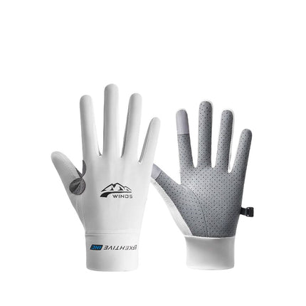 Half finger gloves men's summer riding driving breathable thin ice silk touch screen sunscreen non-slip gloves women manufacturers wholesale