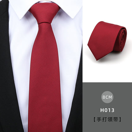 Dress Business Tie Men's and Women's Groom Wedding Black Zipper Korean Narrow No Lazy Striped Bow Tie Plaid