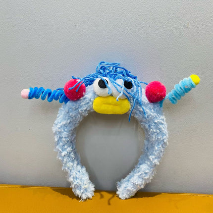 Bubble Chicken ~ Cute Yellow Chicken Stuffed Hair Hoop Women's Face Wash Makeup Special Apply Mask Hair Accessories Headband
