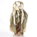 Yellow leopard print / 90*90cm(bawal)