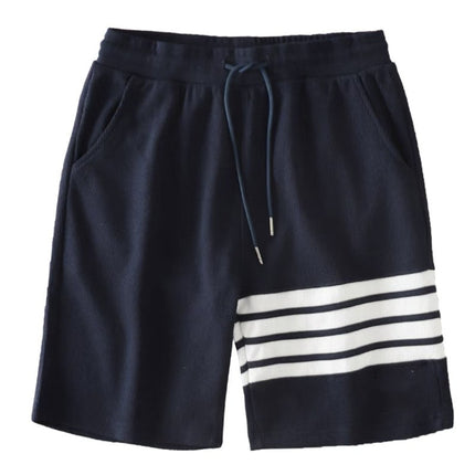 Waffle Shorts Men's Basketball American Style Summer Thin Casual Sports Striped Four-Stripe High Street Five-Point Pants
