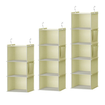 Bamboo wardrobe storage hanging bag multi-functional washable folding clothing storage organizing bag hanging storage hanging bag