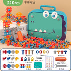 Dinosaur portable toolbox 210PCS [without electric drill]]