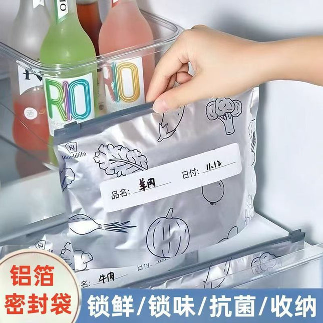 Manufacturer's Aluminum Titanium Foil Fresh-Keeping Sealed Bag Food Thickened Fresh-Keeping Bag Household Refrigerator Food Freezing Special Storage Bag