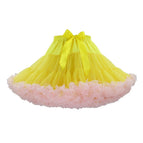 Light yellow + pink super fluffy style / One Size