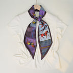 Purple edged galloping horse / 150cm