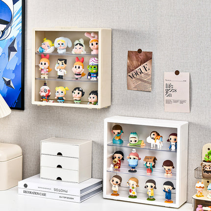 Layered hand-held animation game peripheral display stand dustproof magnetic wall hanging high-definition tide play blind box storage box