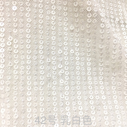 3mm straight sequins embroidered stretch mesh vertical embroidered beads fabric dress wedding dress stage clothing fabric wholesale