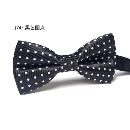 Bow Tie Men's Wedding Groom Best Man Formal Shirt Performance Brother Group Pattern Bow Tie Wedding Trendy Dress